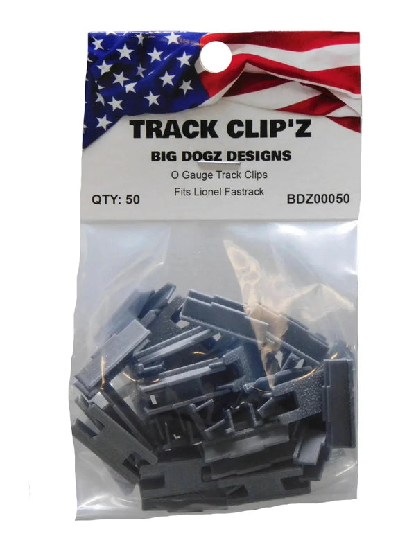 Big Dogz Designs Track Clipâ€™z For Lionel Fastrack 50 Count | BDZ00050 — exact product reference