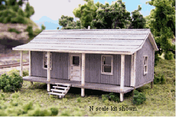 Blair Line N Company House Kit — completed model view 1
