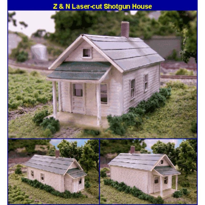 Blair Line 079 N Scale Shotgun House laser-cut wood structure kit