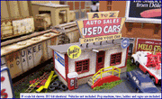 Blair Line N A-to-Z Used Cars Kit — completed model view 2