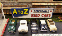 Blair Line N A-to-Z Used Cars Kit — completed model view 3