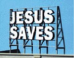 Blair Line 1507 Jesus Saves Billboard Z N HO