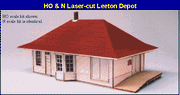 Blair Line HO Leeton Depot Kit — completed model view 1