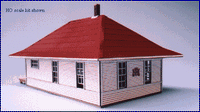 Blair Line HO Leeton Depot Kit — completed model view 2