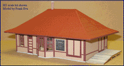 Blair Line HO Leeton Depot Kit — completed model view 3