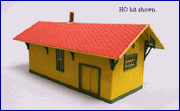 Blair Line HO Boston Depot Kit — completed model view 2