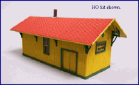 Blair Line HO Boston Depot Kit — completed model view 2