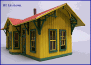 Blair Line HO Boston Depot Kit — completed model view 3