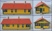 Blair Line HO ATSF Six-Room Section House Kit — completed model view 4