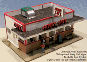 Blair Line HO Yard Cafe / Hiway Cafe Kit — completed model view 3