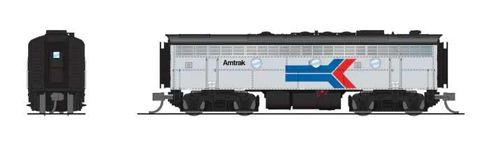 Broadway Limited N Amtrak EMD F7B #154 Phase I Paragon4 DCC Sound - product view 1