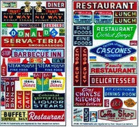 Blair Line N Scale Restaurant & Cafe Highway Signs – 036– product image 2