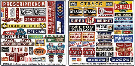 Blair Line N Scale Storefront No. 4 Highway Signs – 037