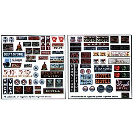 Blair Line N Scale Business & Porcelain Advertising Signs – 040– product image