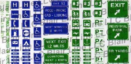Blair Line N Scale Freeway Signs – 046– product image