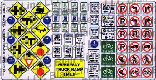 Blair Line N Scale Modern Highway Signs – 047