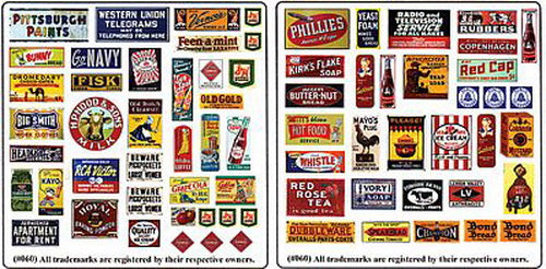 Blair Line N Scale Porcelain Advertising Signs No. 1 – 060