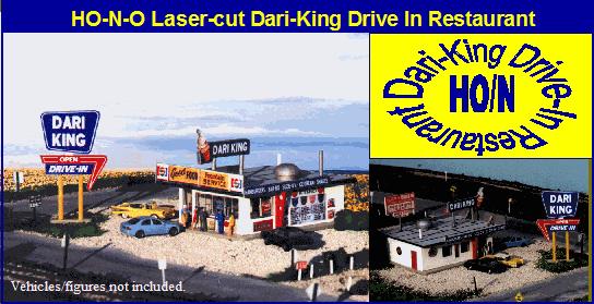 Blair Line 082 N Scale Dari-King Drive-In Restaurant Kit