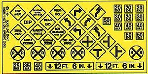 Blair Line HO Scale Warning No. 3 Signs – 107– product image