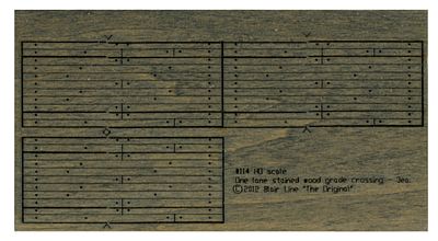 Blair Line 114 HO 1-Lane Wood Grade Crossing - 3 Pack - product image