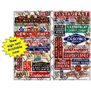 Blair Line 136 Restaurant & Cafe Signs HO Scale — exact product reference