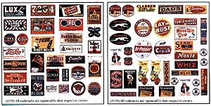Blair Line 139 Porcelain Advertising Signs II — HO Scale - product image