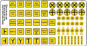 Blair Line 144 HO scale vintage caution signs