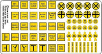 Blair Line 144 HO scale vintage caution signs