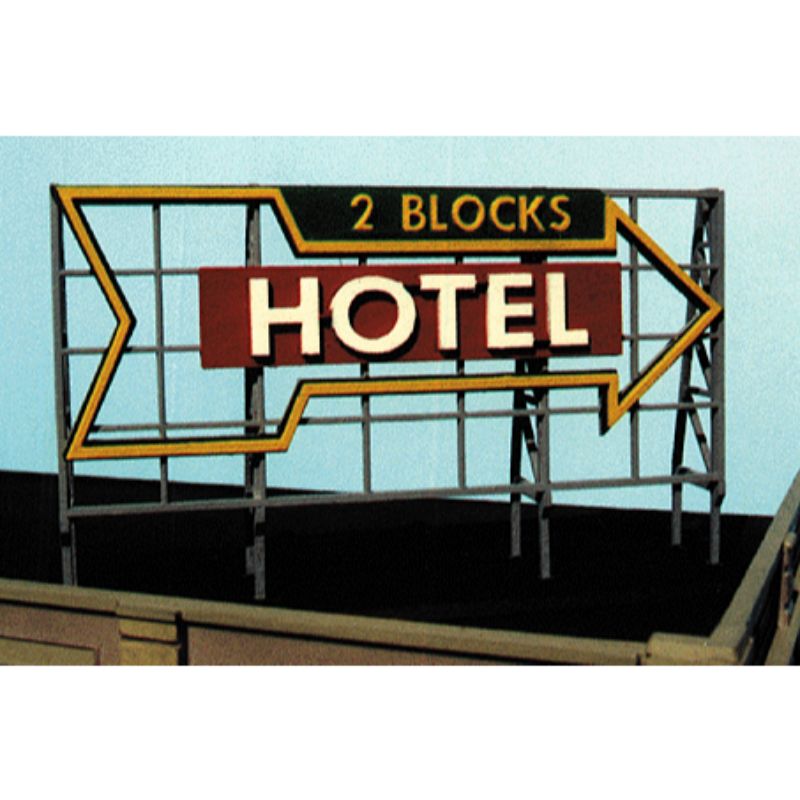 Blair Line Multi Scale Hotel Two Blocks Right Small Billboard Kit – 1517 — exact product reference