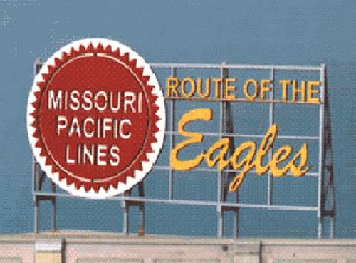 Blair Line 1530 Missouri Pacific Eagles Billboard Sign - Z/N/HO