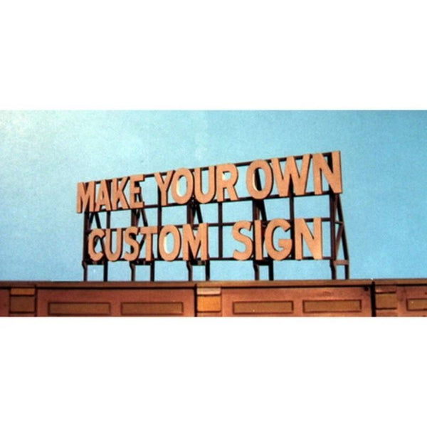 Blair Line Multi Scale Small Laser-Cut Wood Billboard Kit for Z, N and HO Scales, Do-It-Yourself Custom 2-5/8 x 1-1/8" – 1550 — exact product reference