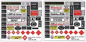 Blair Line 156 Railroad Stations & Depots Advertising Signs - HO Scale - product image
