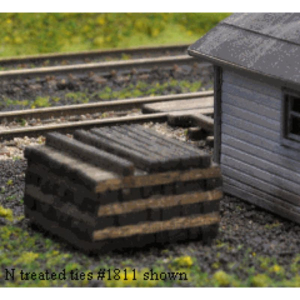 Blair Line N Scale Pile O' Ties, Assembled, Stained 2-Pack – 1811 — exact product reference