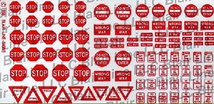 Blair Line O Scale Regulatory Highway Signs No. 2 - BLR203
