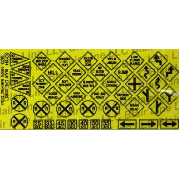 Blair Line 206 Warning Signs #2 O Scale — exact product view