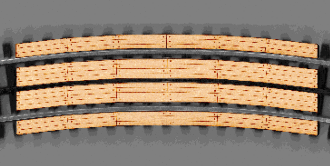Blair Line 217 Wood Grade Crossing 3Rl 96" Dia O Scale — exact product view