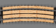 Blair Line 217 Wood Grade Crossing 3Rl 96" Dia O Scale — exact product view