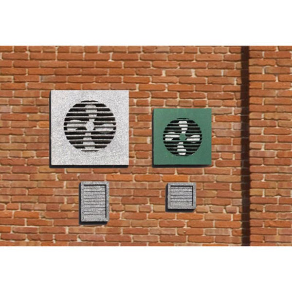 Blair Line HO Scale Wall Fans & Wall Vents Kit, 6 Fans & 15 Vents – 2707 — exact product reference