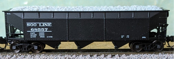 Bluford Shops N Scale SOO Line 70-Ton Side Hopper #68503 – 74211