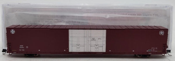 Bluford Shops 86605 N Scale ATSF 86-foot auto parts boxcar #36691 - view 1