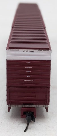 Bluford Shops 86605 N Scale ATSF 86-foot auto parts boxcar #36691 - view 2
