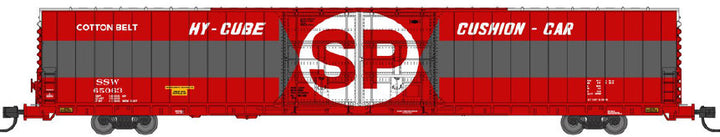 Bluford Shops N 86750 86' Double Door Boxcar, Cotton Belt #65063 — manufacturer reference