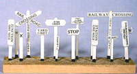Banta Modelworks HO Scale Right-Of-Way Signs 62-Pack Kit – 2030 — exact product reference