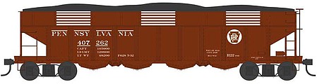 Bowser 43045 HO Scale PRR H22a 4-Bay Hopper #407342 product image