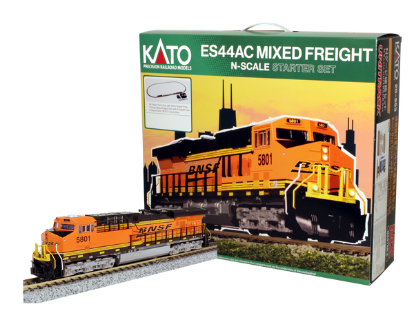 N ES44AC “Gevo” and Mixed Freight Starter set – BNSF (106-0024) exact product view 1