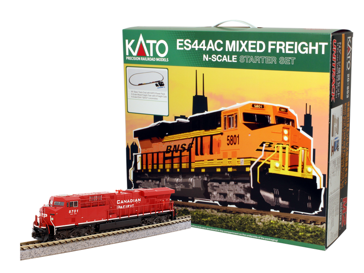 N ES44AC “Gevo” and Mixed Freight Starter set – Canadian Pacific (106-0022) exact product view 1