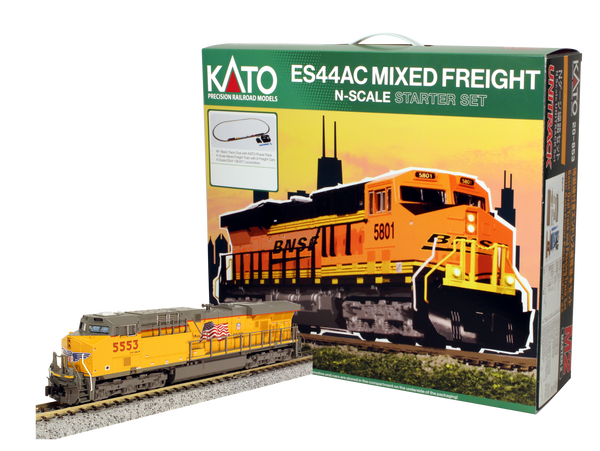 N ES44AC “Gevo” and Mixed Freight Starter set – Union Pacific (106-0023) exact product view 1