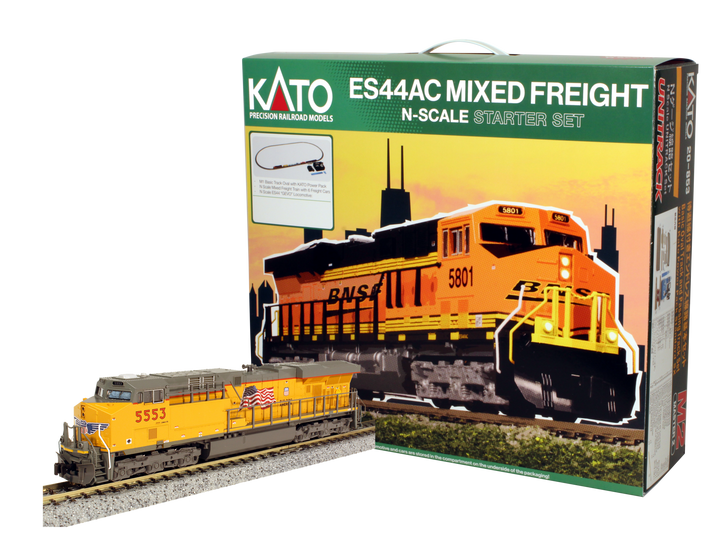 N ES44AC “Gevo” and Mixed Freight Starter set – Union Pacific (106-0023) exact product view 1