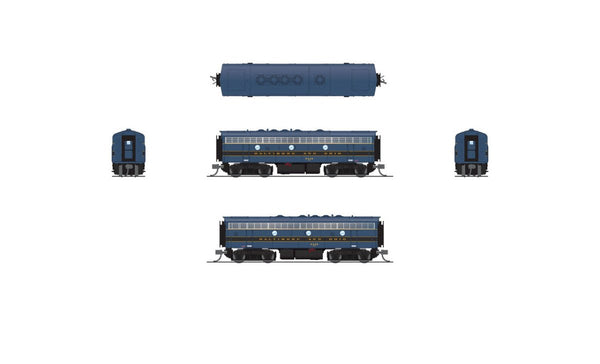 Broadway Limited 9075 N Scale Baltimore & Ohio EMD F7B 5456 DC Stealth - Imports — exact product reference