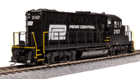 Broadway Limited HO Penn Central EMD GP20 Black w/ White DCC Sound #2107 - 7458 — exact product reference view 2